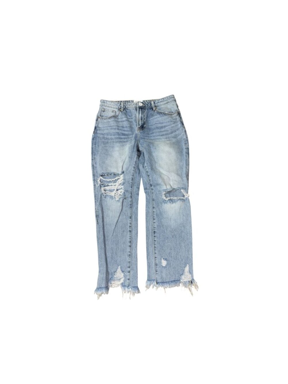 Insane Gene 9/28 Raw Hem Raw hem Knee Hole Denim Jeans